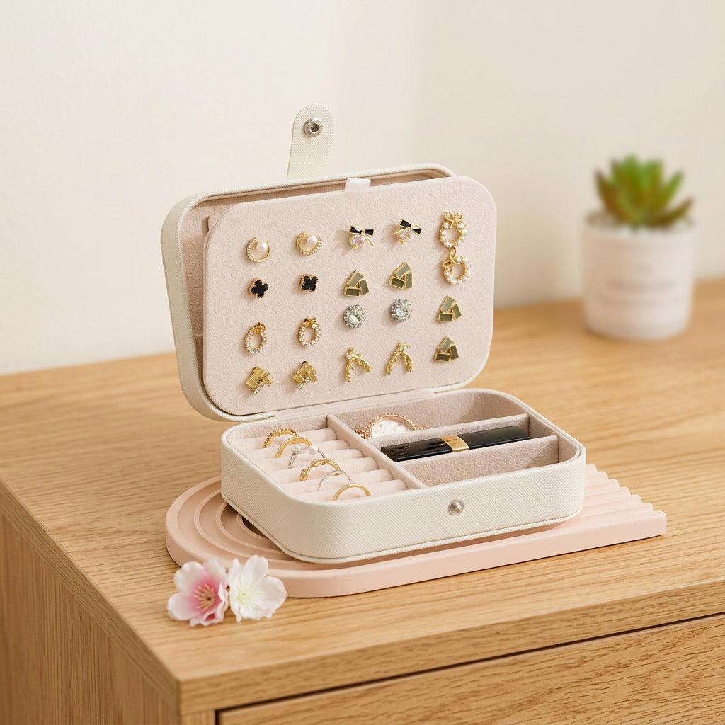 Boîte à bijoux Tilde – compacte, maison & voyage